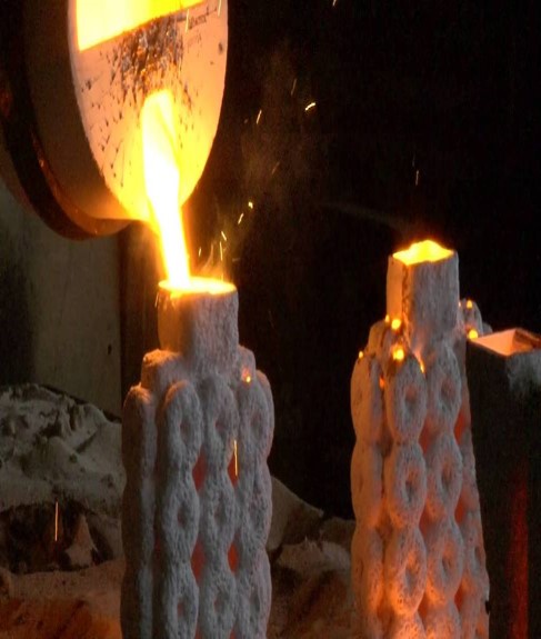 invesment-casting-pi1 Investment casting shell drying before molten metal pouring