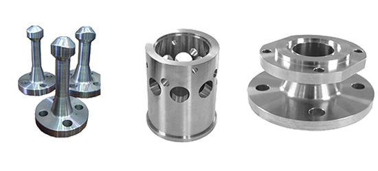 Precision machined steel flange used in piping and industrial systems