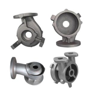 Precision metal pump housing components manufactured through investment and sand casting for fluid handling systems"