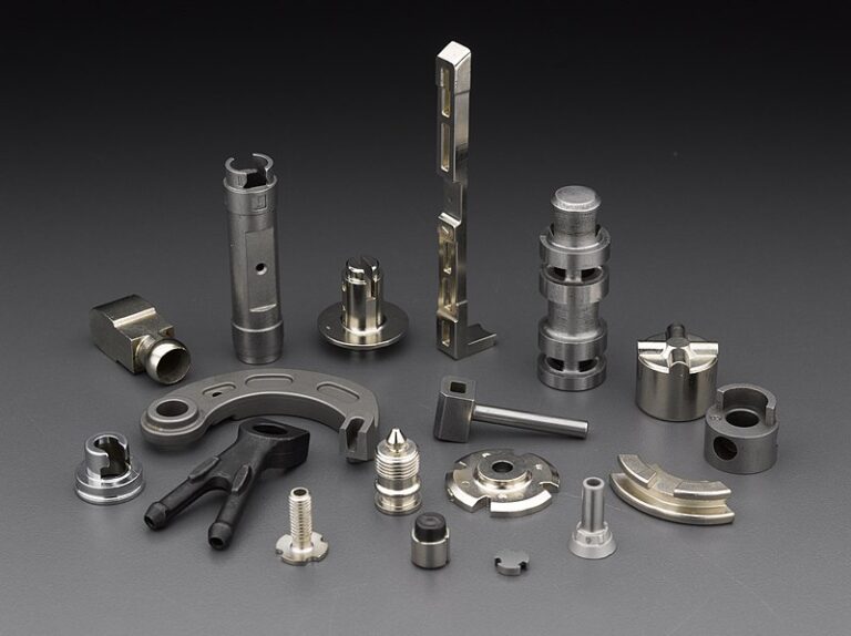High-precision metal injection molding (MIM) part with complex geometry for industrial use"